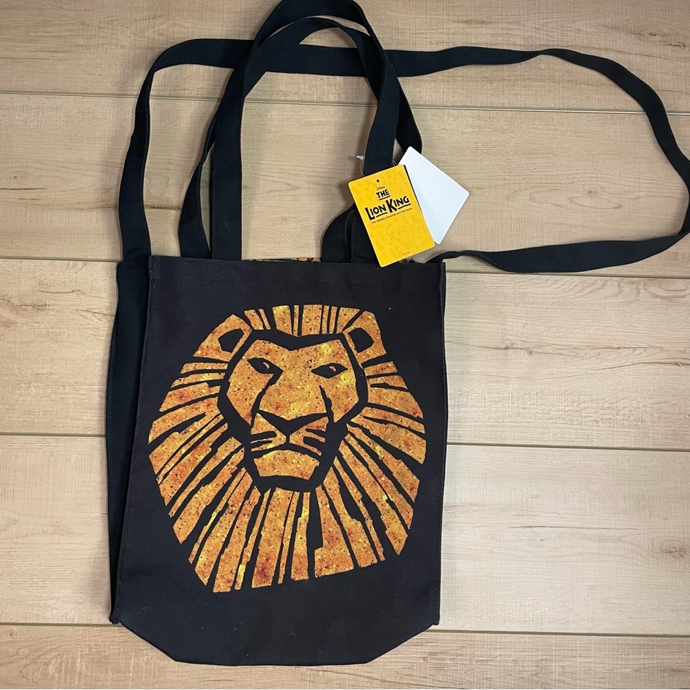 Disney The Lion King Broadway Musical Canvas Crossbody Long Strap Tote Bag